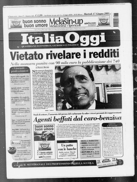 Italia oggi : quotidiano di economia finanza e politica